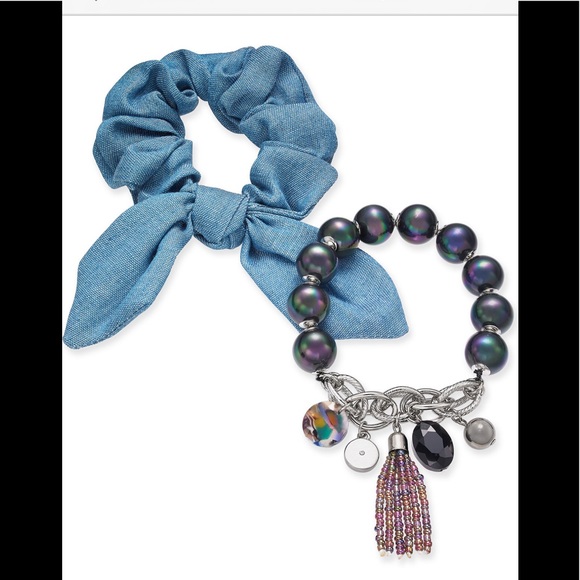 I.N.C./2-Pc. Set Imitation Schunchie  Bracelet - Picture 1 of 1